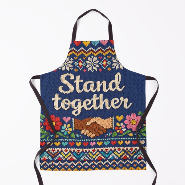Item preview, Stand Together – Unity in a colorful knit pattern design designed and sold by Mauswohn.