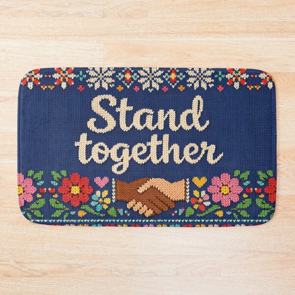 Item preview, Stand Together – Unity in a colorful knit pattern design designed and sold by Mauswohn.