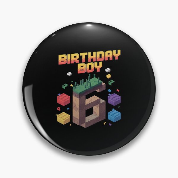 Item preview, Birthday Boy It's My 6th Birthday Video Game Pixel1  designed and sold by MythWoot.