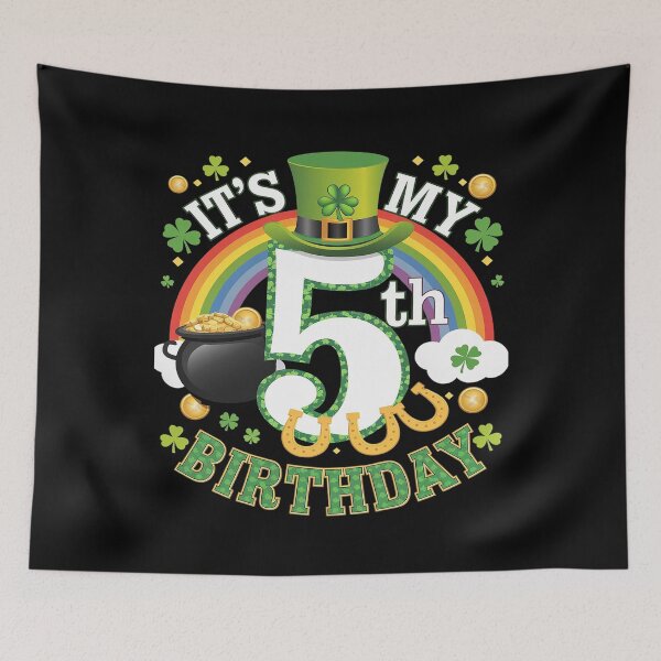 Item preview, It's My 5th Birthday St. Patrick's Day I'm 5 Irish Bday  designed and sold by AquaKiev.