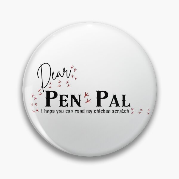 Item preview, Funny Chicken Scratch Pen Pal - Snail Mail Letter Writing Pun  designed and sold by SunandShade.