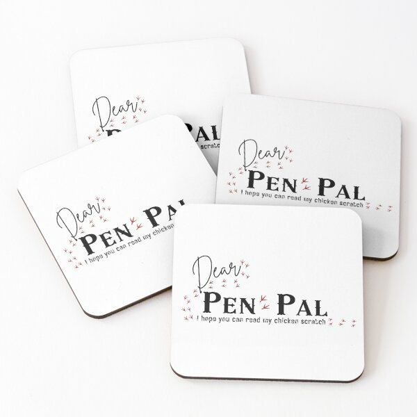 Item preview, Funny Chicken Scratch Pen Pal - Snail Mail Letter Writing Pun  designed and sold by SunandShade.