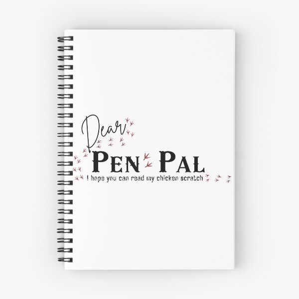 Item preview, Funny Chicken Scratch Pen Pal - Snail Mail Letter Writing Pun  designed and sold by SunandShade.