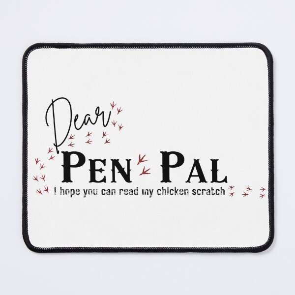 Item preview, Funny Chicken Scratch Pen Pal - Snail Mail Letter Writing Pun designed and sold by SunandShade.