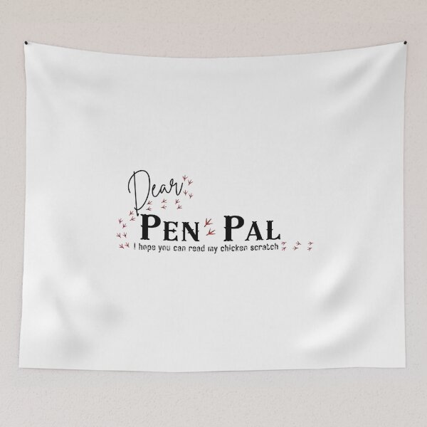 Item preview, Funny Chicken Scratch Pen Pal - Snail Mail Letter Writing Pun  designed and sold by SunandShade.