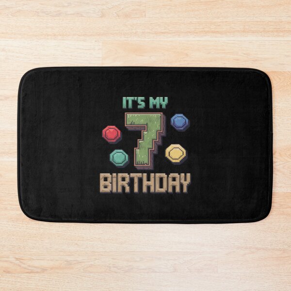 Item preview, Birthday Boy It's My 7th Birthday Video Game Pixel  designed and sold by PowAcademy.