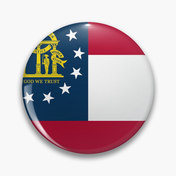 Item preview, Georgia State Flag Minimal Design designed and sold by NTGUILTY.