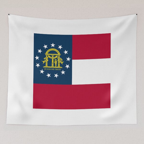 Item preview, Georgia State Flag Minimal Design designed and sold by NTGUILTY.