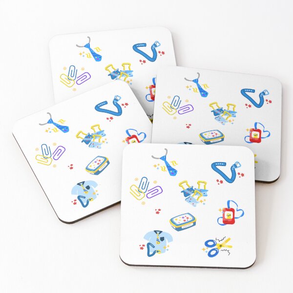 Item preview, Cute School Supplies Sticker Set | Fun Kids Stationery Illustration designed and sold by steekeets.