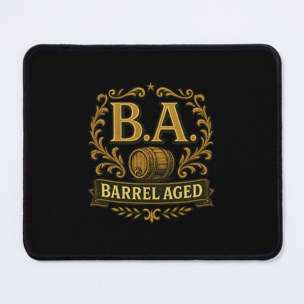 Item preview, B.A. Barrel Aged Craft Beer – Vintage Oak Barrel Brewing Design designed and sold by Hop in the Veins.