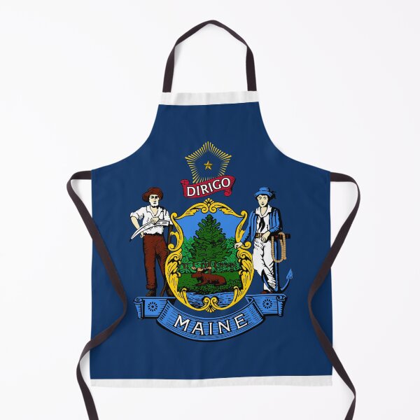 Item preview, Maine State Flag Minimal Design designed and sold by NTGUILTY.