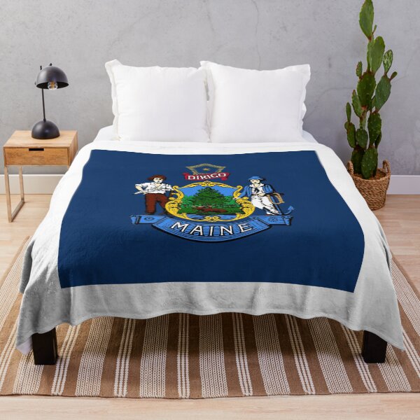 Item preview, Maine State Flag Minimal Design designed and sold by NTGUILTY.