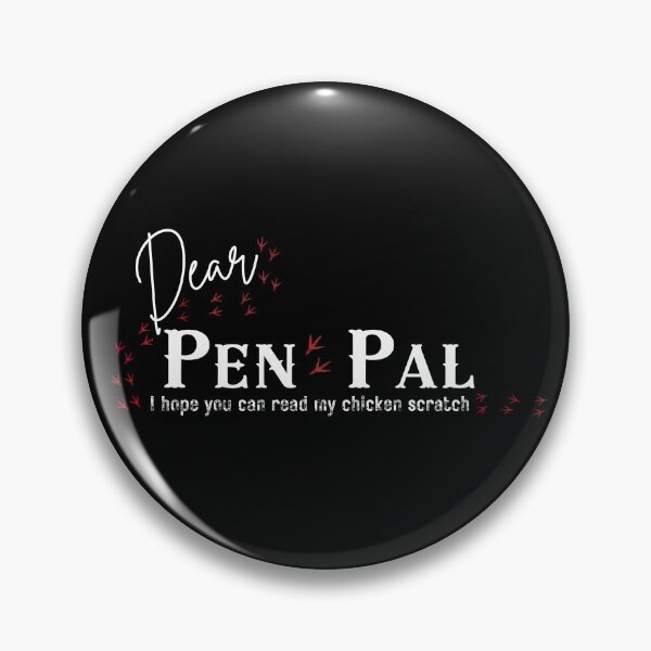 Item preview, Funny Chicken Scratch Pen Pal - Snail Mail Letter Writing Pun  designed and sold by SunandShade.
