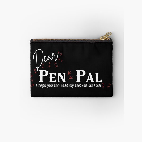 Item preview, Funny Chicken Scratch Pen Pal - Snail Mail Letter Writing Pun  designed and sold by SunandShade.