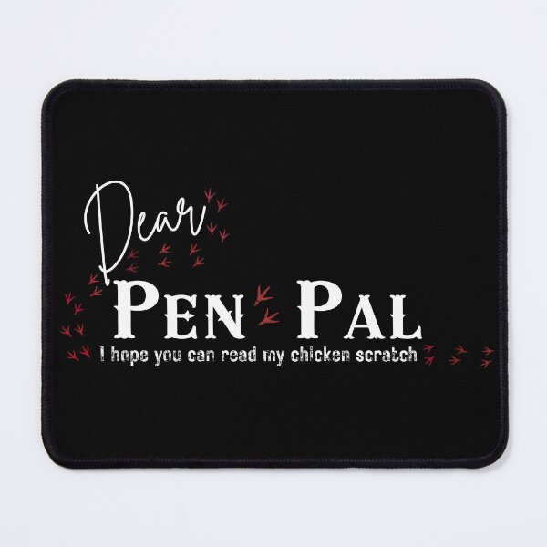 Item preview, Funny Chicken Scratch Pen Pal - Snail Mail Letter Writing Pun designed and sold by SunandShade.