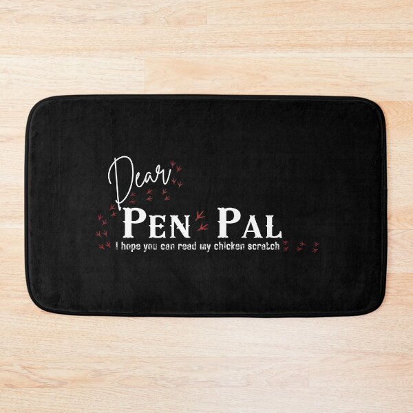 Item preview, Funny Chicken Scratch Pen Pal - Snail Mail Letter Writing Pun  designed and sold by SunandShade.
