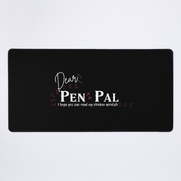 Item preview, Funny Chicken Scratch Pen Pal - Snail Mail Letter Writing Pun  designed and sold by SunandShade.
