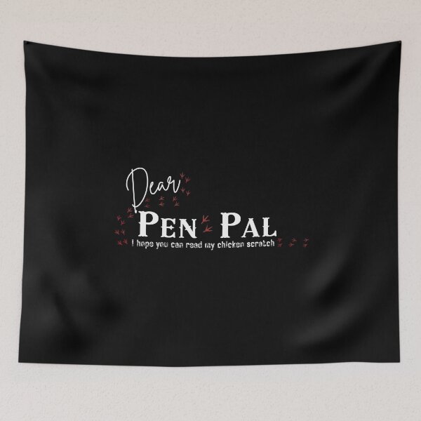 Item preview, Funny Chicken Scratch Pen Pal - Snail Mail Letter Writing Pun  designed and sold by SunandShade.