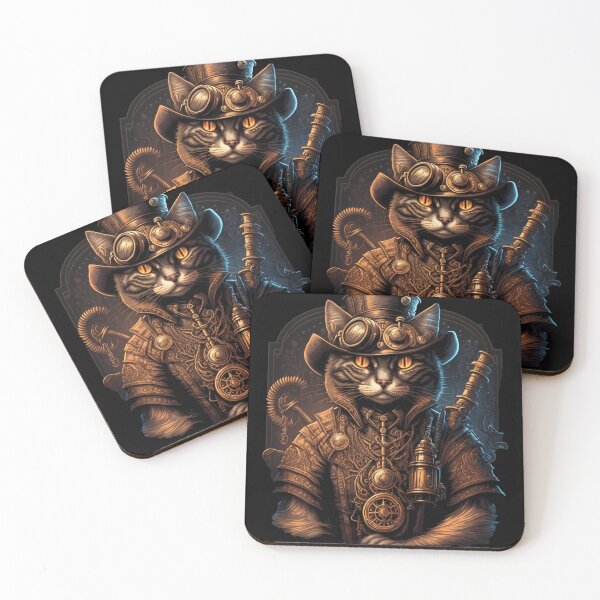 Item preview, Steampunk Cat 4 designed and sold by TheSamuraiCat.