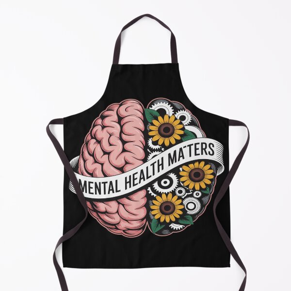Item preview, Gears of mind, brain with jellow sunflowers designed and sold by Dolostope.