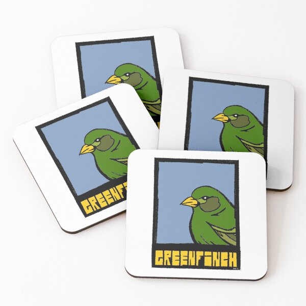 Item preview, Greenfinch – Bold Pop Art - Bird art Illustration by GW-ART designed and sold by GWARTGB.