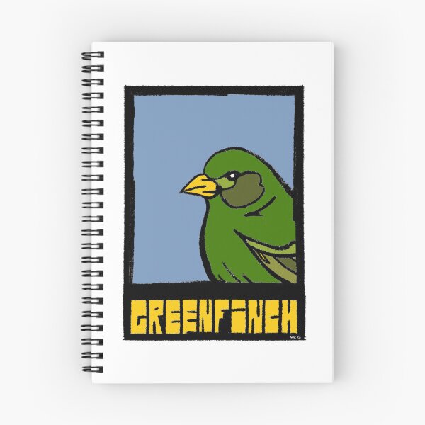 Item preview, Greenfinch – Bold Pop Art - Bird art Illustration by GW-ART designed and sold by GWARTGB.