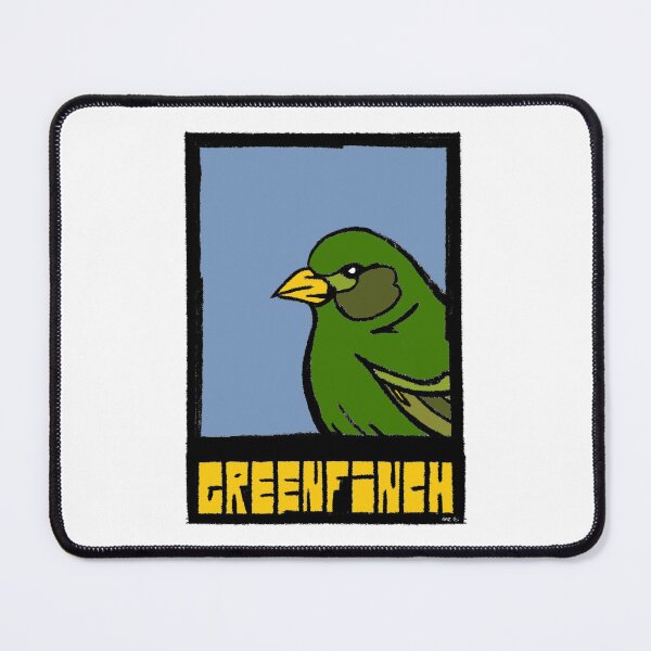 Item preview, Greenfinch – Bold Pop Art - Bird art Illustration by GW-ART designed and sold by GWARTGB.