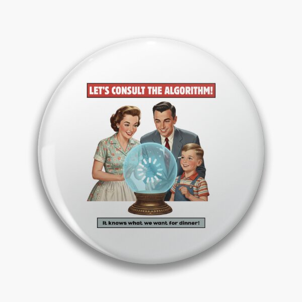 Item preview, Consult the Algorithm | Funny Retro Family Tech Art designed and sold by Vantage Print Co..
