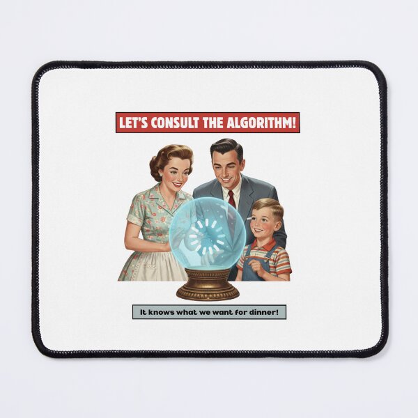 Item preview, Consult the Algorithm | Funny Retro Family Tech Art designed and sold by Vantage Print Co..