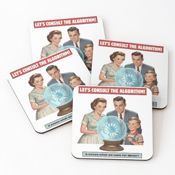 Item preview, Consult the Algorithm | Funny Retro Family Tech Art designed and sold by Vantage Print Co..