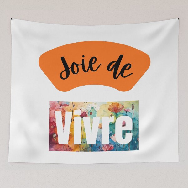 Item preview, "Joie de Vivre" French phrase artwork designed and sold by AndysTeeShop.