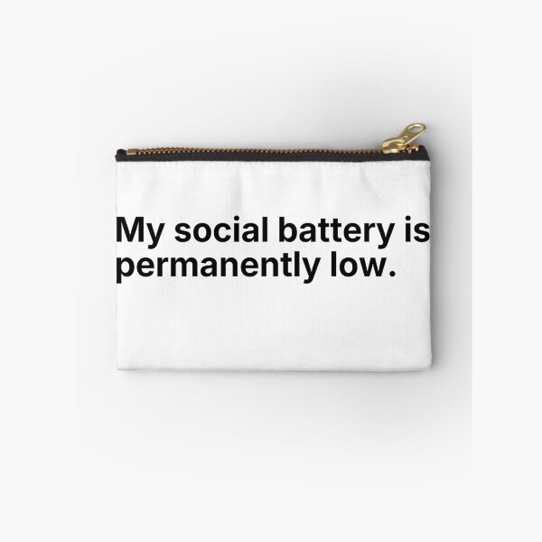 Item preview, Mi batería social está siempre baja – Cita de un introvertido minimalista designed and sold by Low Social Battery Club.