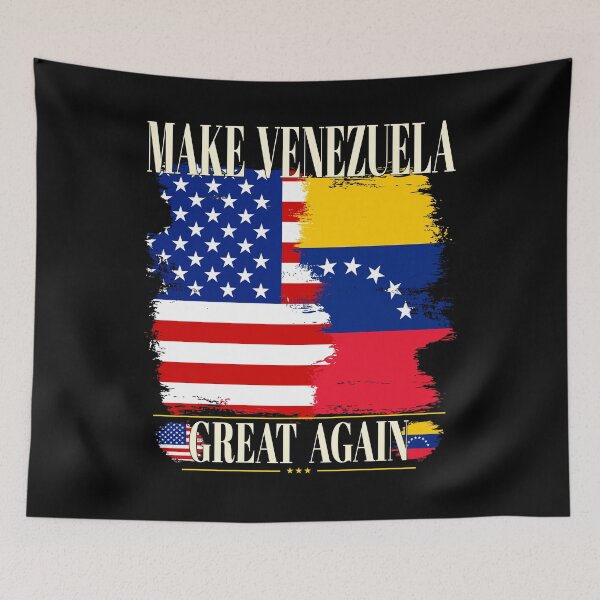 Item preview, Make Venezuela Great Again –Funny USA & Venezuela Distressed Flag Fusion designed and sold by NuralsArt.