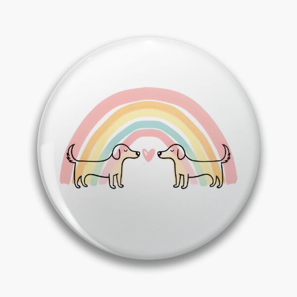 Artikelvorschau, Dog Is Love – Cute Rainbow Dog Minimalist Illustration entworfen und verkauft von Timegraf.