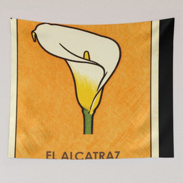 Item preview, Calla Lily Alcatraz Mexican Loteria Card designed and sold by ConcienciaEco.