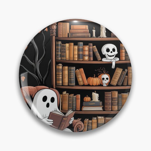 Artikelvorschau, Geist liest Bücher Bibliothekar Geist Halloween entworfen und verkauft von Dolostope.
