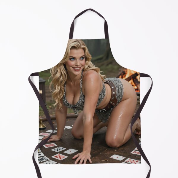 Item preview, Astrid chainmail warrior forest poker campfire designed and sold by CathryneDelamort.
