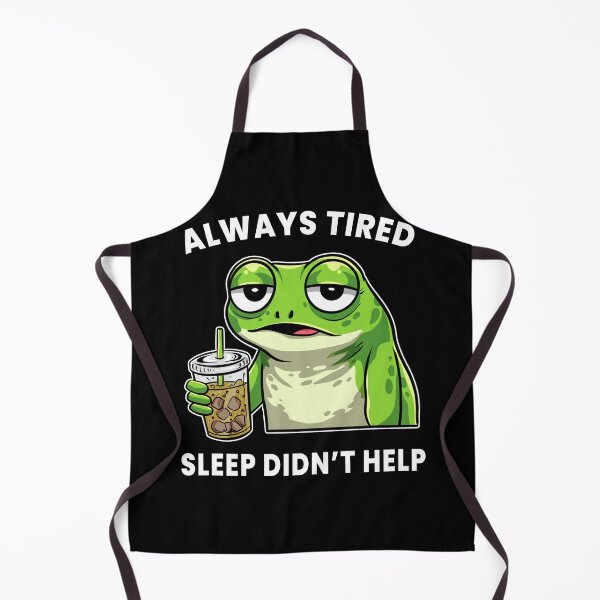Item preview, Always Tired Frog – Sleep Didn’t Help Funny Tired Meme Shirt designed and sold by Kewessthetic.