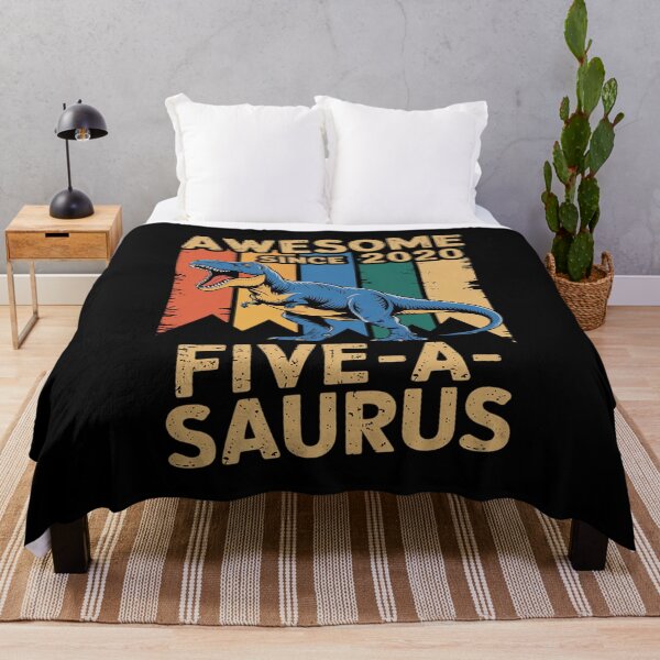 Item preview, Kids 5 Year Old Dinosaur 5th Birthday T Rex Dino Five Saurus designed and sold by CombatTask.