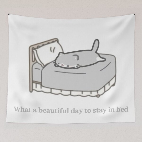 Item preview, What a beautiful day to stay in bed. designed and sold by YaroshMaria.