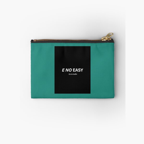 Item preview, E No Easy Relatable Hustle Quote Black designed and sold by Naija Aura Studio.