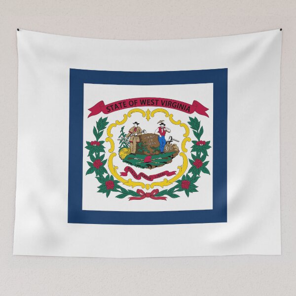 Item preview, West Virginia State Flag Minimal Design designed and sold by NTGUILTY.