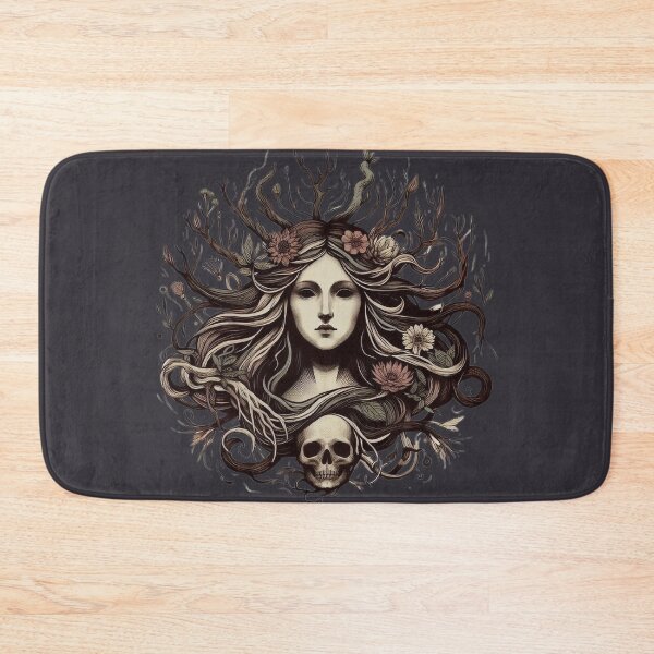 Item preview, Goddess of Rebirth – Dark Pagan Illustration designed and sold by Roberta Calabrese.