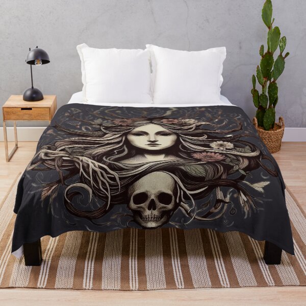 Item preview, Goddess of Rebirth – Dark Pagan Illustration designed and sold by Roberta Calabrese.