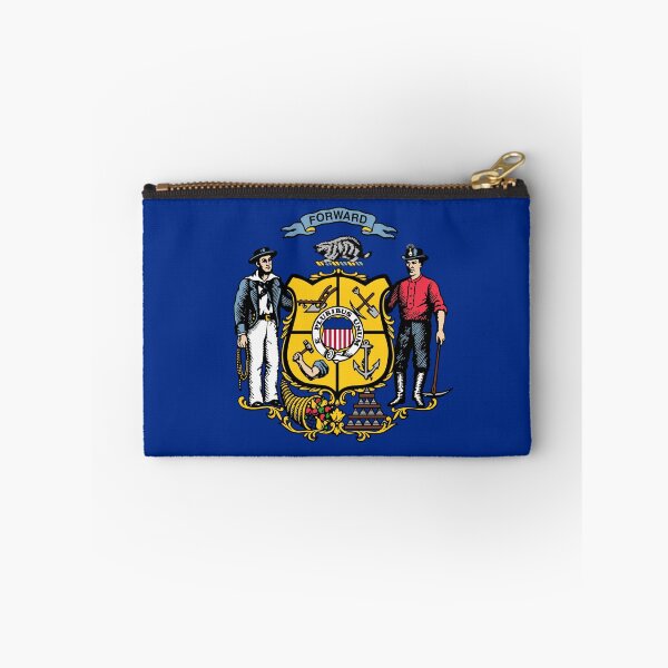 Item preview, Wisconsin State Flag Minimal Design designed and sold by NTGUILTY.