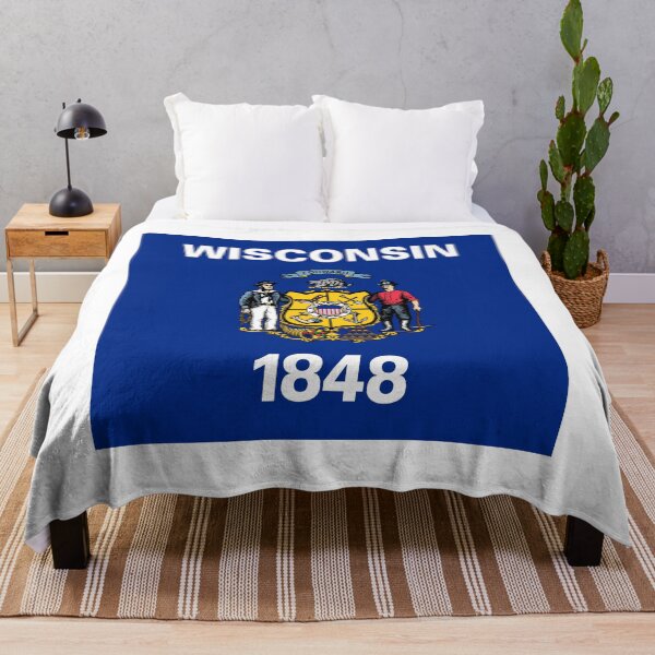 Item preview, Wisconsin State Flag Minimal Design designed and sold by NTGUILTY.