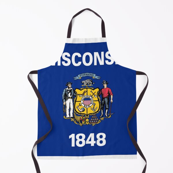 Item preview, Wisconsin State Flag Minimal Design designed and sold by NTGUILTY.