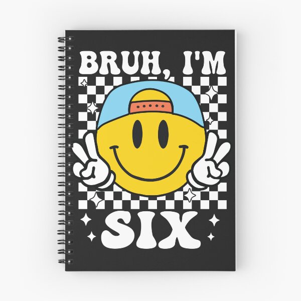 Item preview, Bruh I'm Six 6 6th Birthday Groovy Boys Girls 6 Years Old designed and sold by Night Forest.