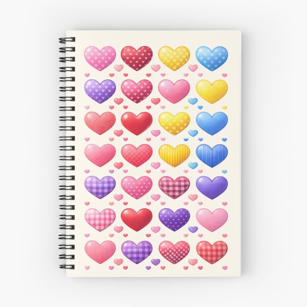 Item preview, Colorful Patterned Hearts – Cute Valentine Love Collection designed and sold by Sksticker991.