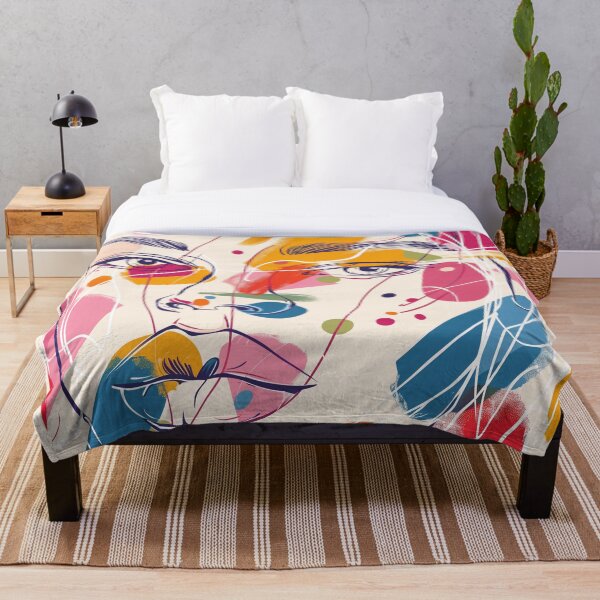 Item preview, Abstract Colorful Portrait Line Art designed and sold by SyberGen.